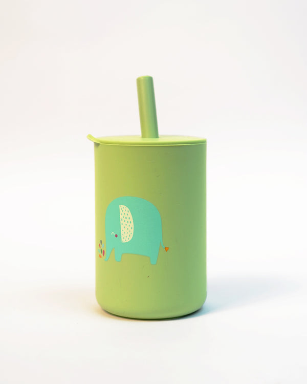 Silicone Printed Straw Cup