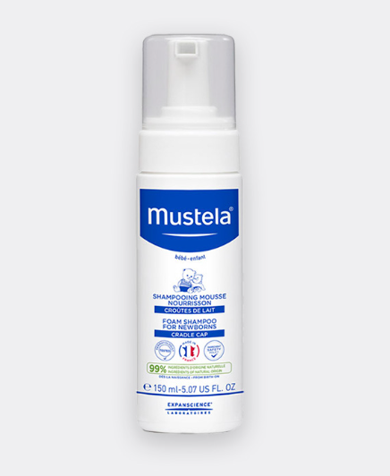 Mustela, Foam Shampoo for Newborns, For Cradle Cap, 5.07 fl oz (150 ml)