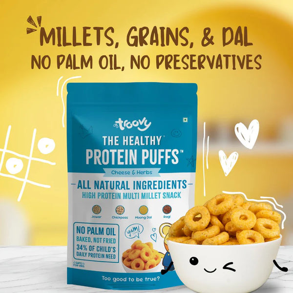 TROOVY THE HEALTHY PROTEIN PUFFS CHEESE&HERBS