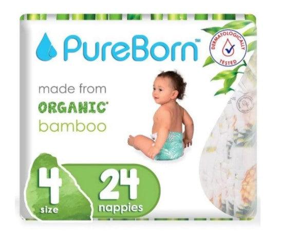 PUREBORN Organic Bamboo Diapers - IMAMOM