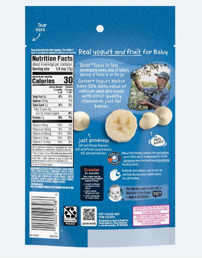 GERBER Yogurt Melts - IMAMOM