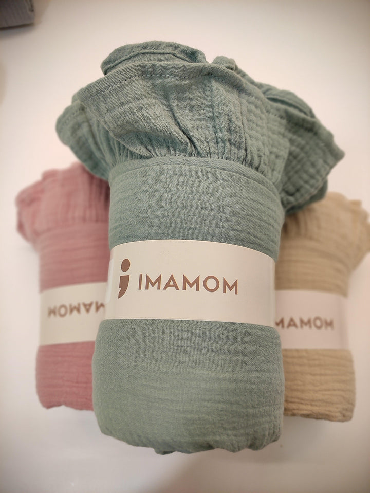 IMAMOM Organic Cotton Swaddle Blanket - IMAMOM